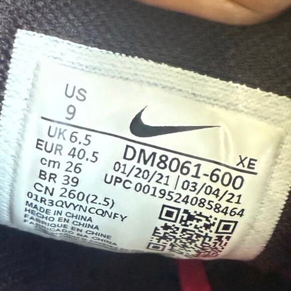 Nike Air Zoom Pegasus 38 LE ‘Chile Red’ Women Running Sneakers - SZ 9 - Picture 12 of 12